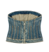 Alexander McQueen Denim Corset, back view