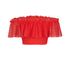 Alexander McQueen Off The Shoulder Crop Top, back view