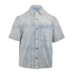 Amiri Denim Shirt, Mens,Cotton, Blue, Sz S, 3*