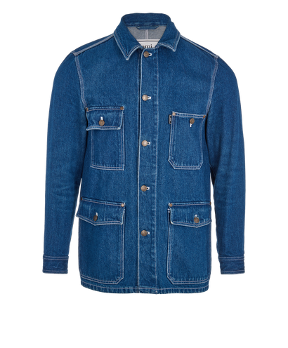 Ami Paris Denim Overshirt, front view