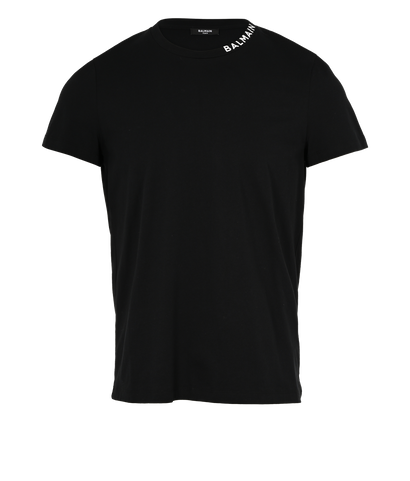 Balmain T Shirt, £120, Clothing, Black, Cotton, Front view