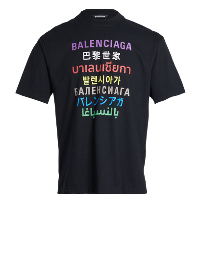 Balenciaga Languages T-Shirt, front view