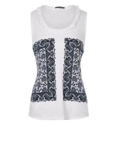 Alexander McQueen Bandana Print Top, front view