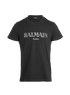 Balmain Metallic Printed Logo T- Shirt, front view