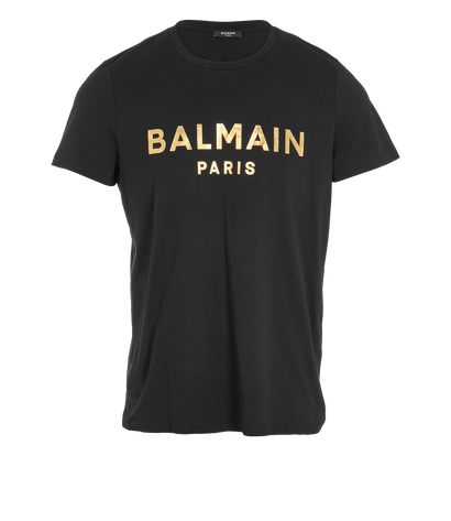 Balmain Logo Print T-Shirt, front view