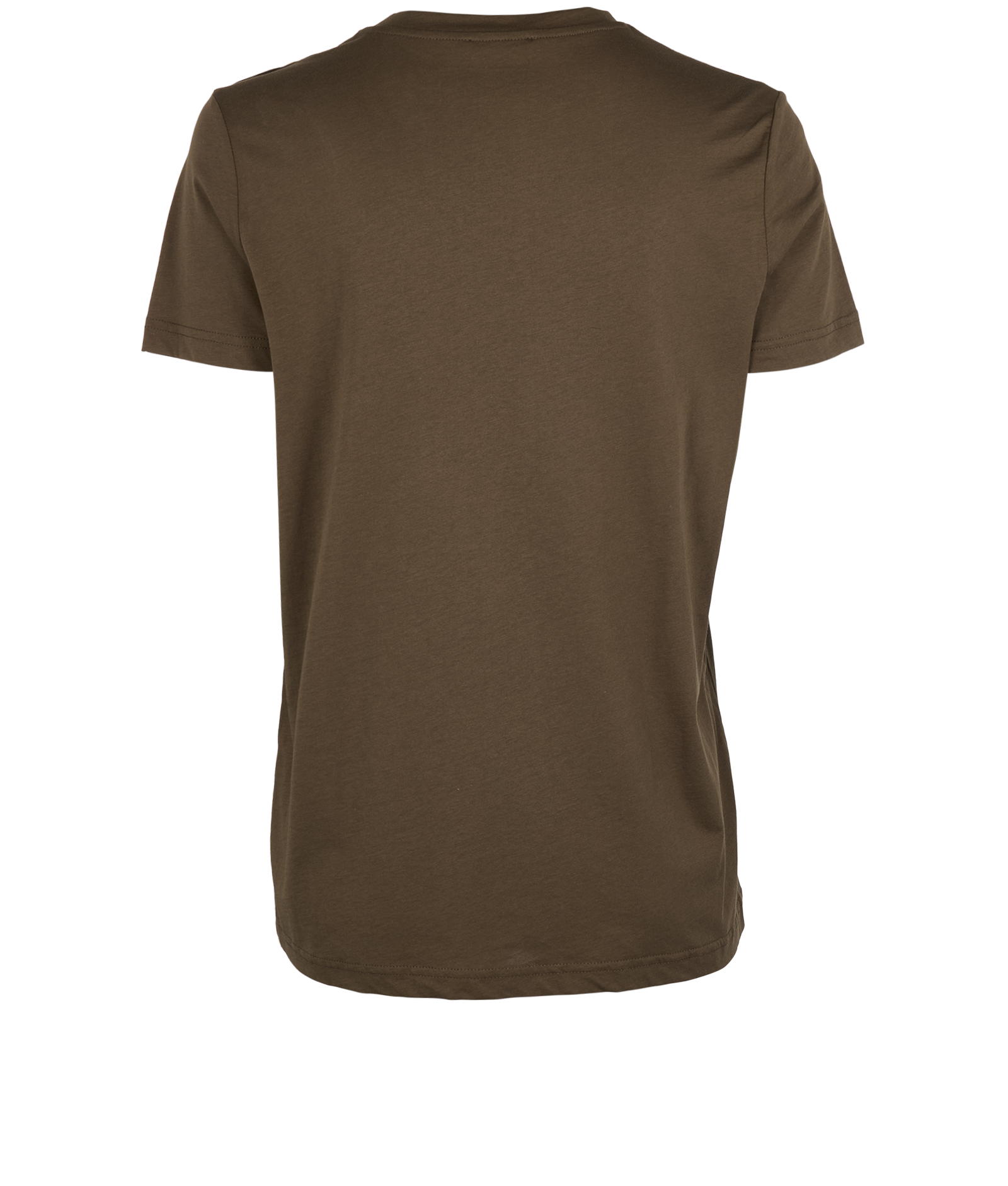 Balmain Logo T-Shirt, &pound;150, Clothing, Khaki, Cotton, Back view