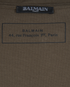 Balmain Logo T-Shirt, &pound;150, Clothing, Khaki, Cotton, Other view