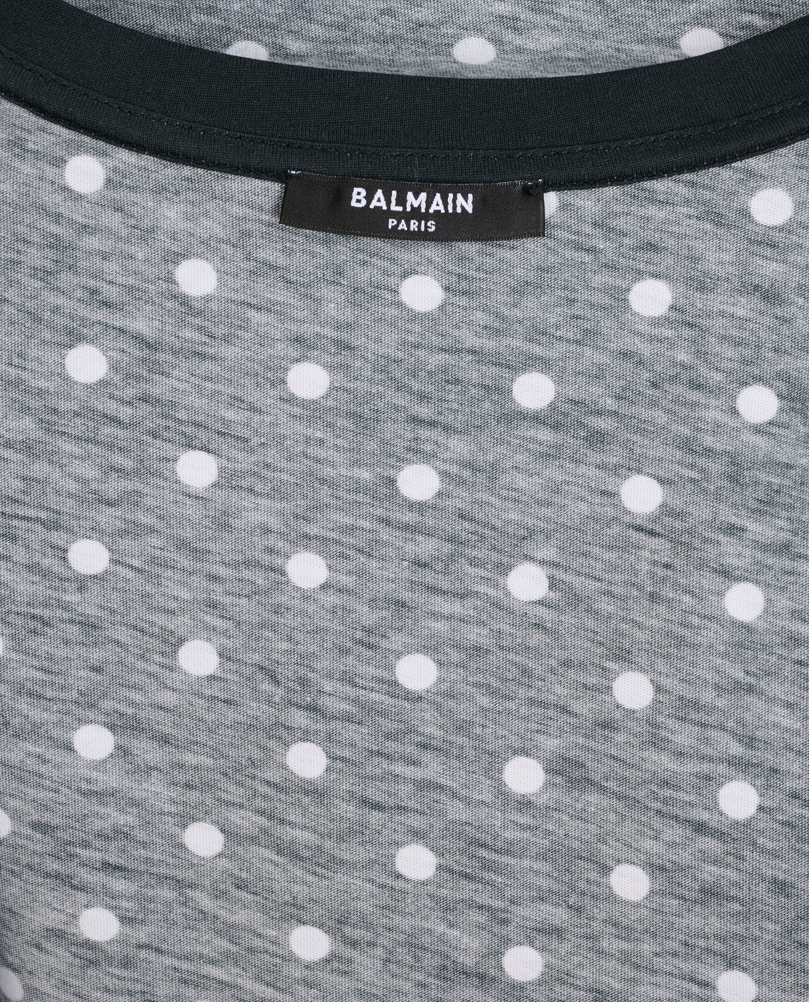 Balmain Polka Dot T-Shirt, &pound;90, Clothing, Navy/White, Cotton, Other view