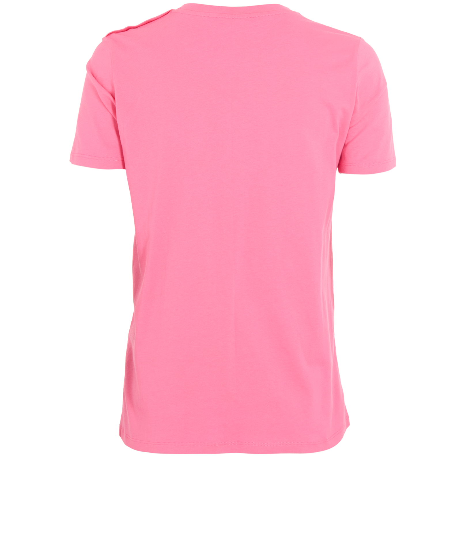 Balmain Logo T-Shirt, &pound;120, Clothing, Pink, Cotton, Back view