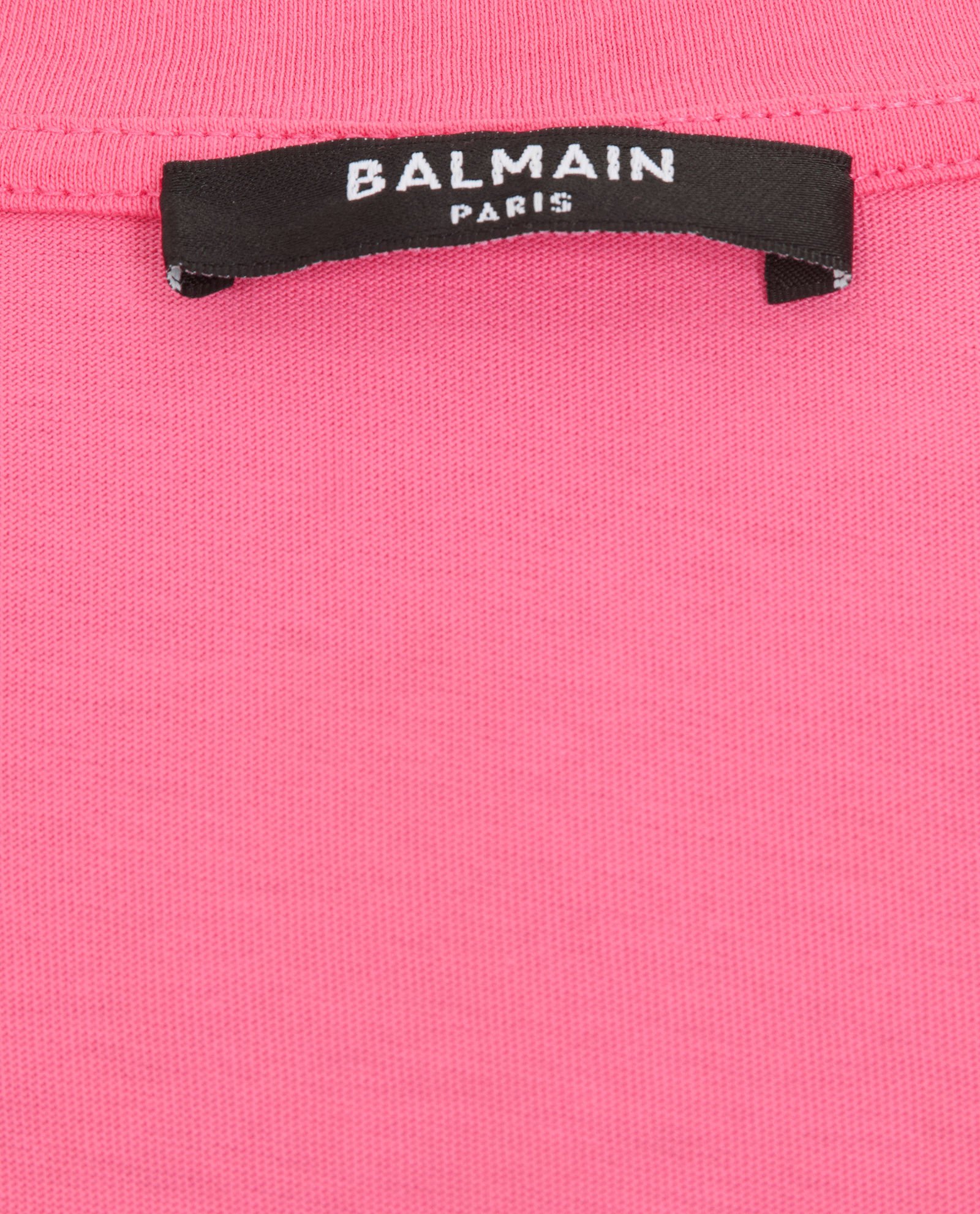 Balmain Logo T-Shirt, &pound;120, Clothing, Pink, Cotton, Other view