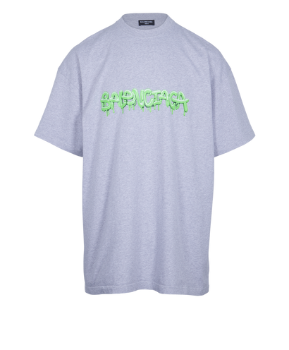 Balenciaga Oversized Slime Logo T-Shirt, front view