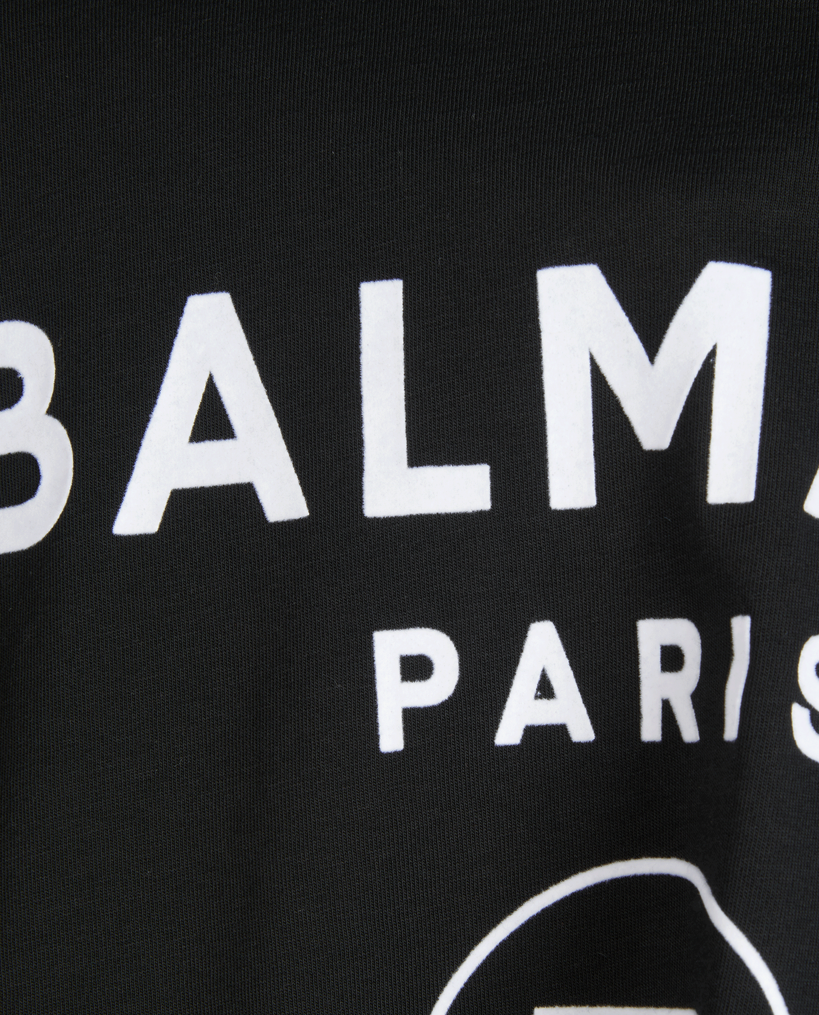 Balmain Logo T-Shirt, &pound;120, Clothing, Black, Cotton, Other view