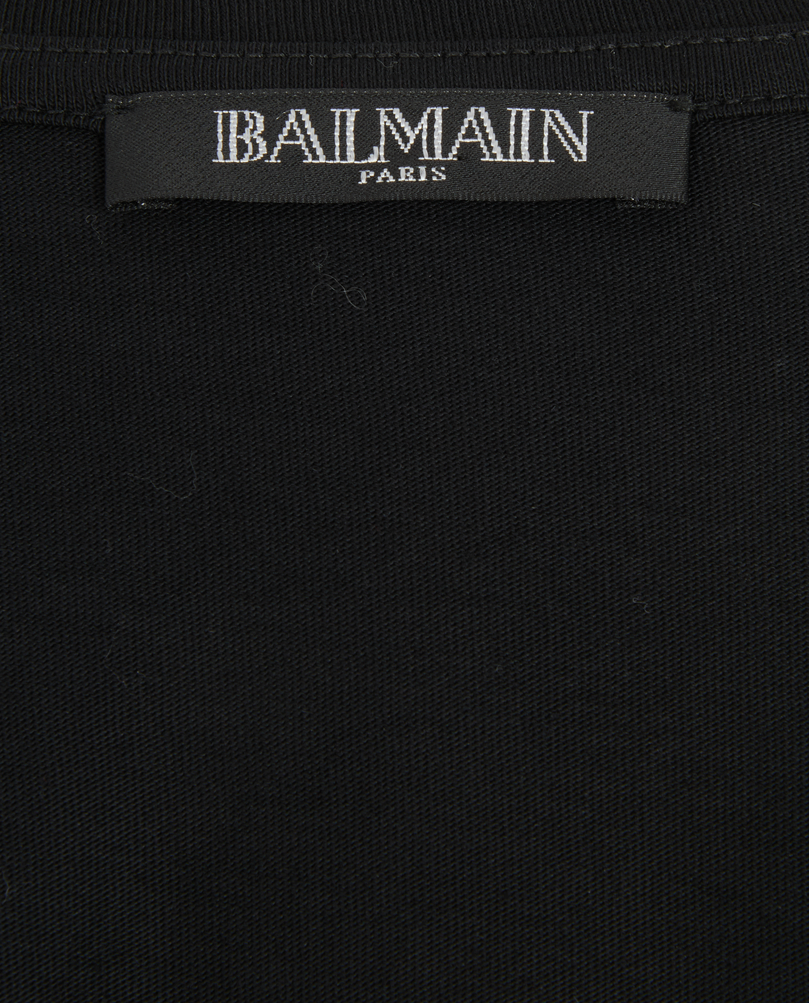 Balmain Logo T-Shirt, &pound;120, Clothing, Black, Cotton, Other view