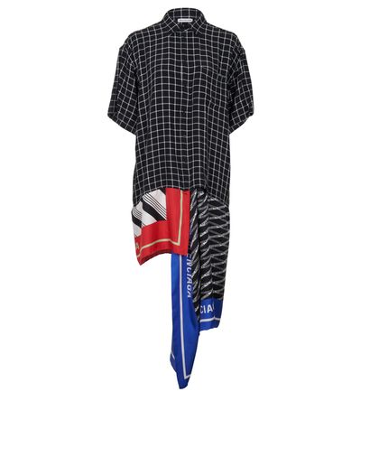 Balenciaga Printed Blouse, £220, Clothing, Black/White, Silk/Viscose, Front view