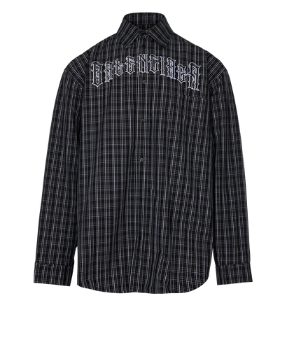 Balenciaga Oversized Tattoo Logo Shirt, front view