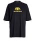 Balenciaga Men's BB Yellow Logo T-Shirt, front view