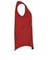 Balmain Logo T Shirt, £165, Clothing, Red, Cotton, Side view