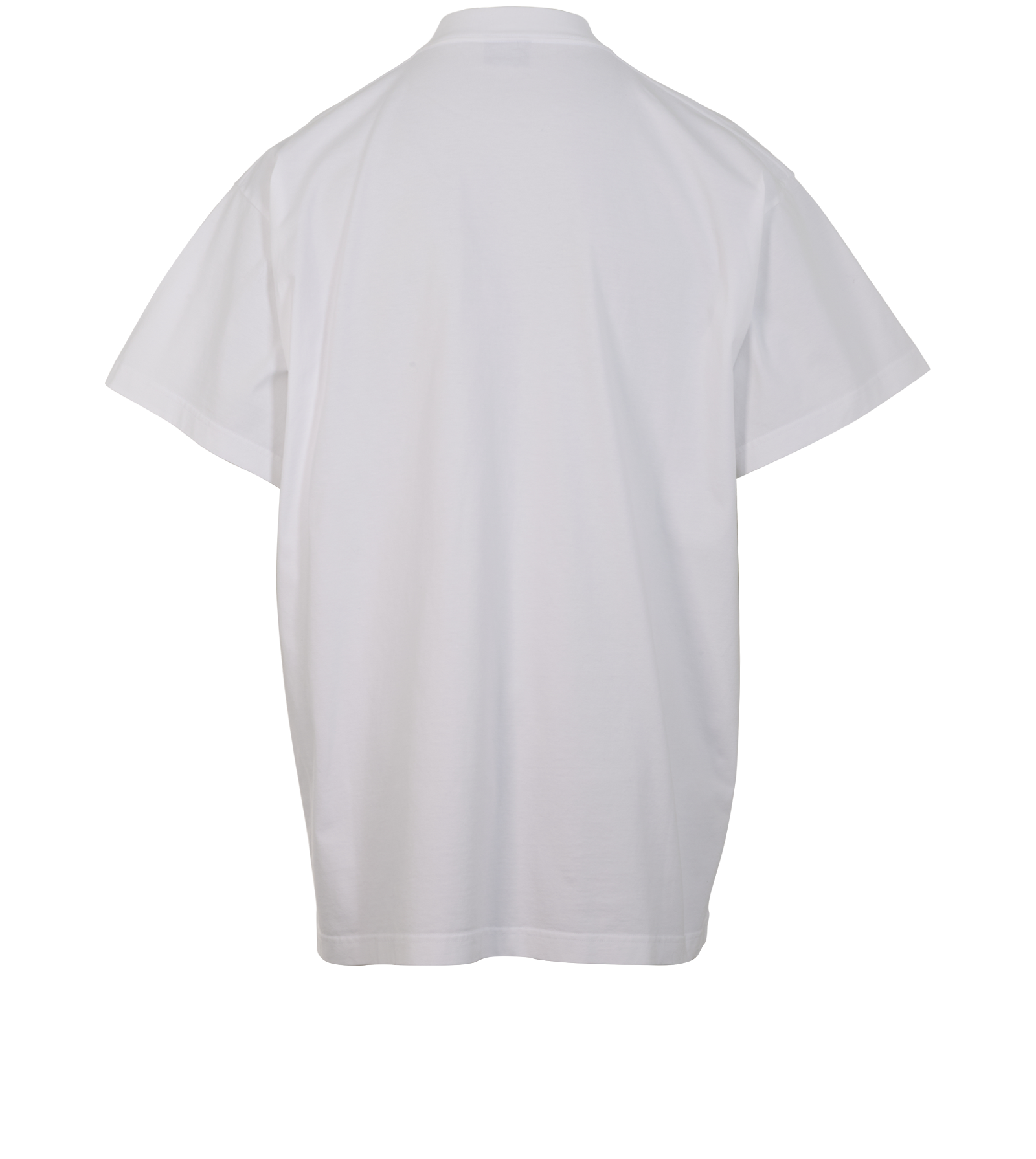 Balenciaga Logo T-Shirt, &pound;150, Clothing, Black/White, Cotton, Back view