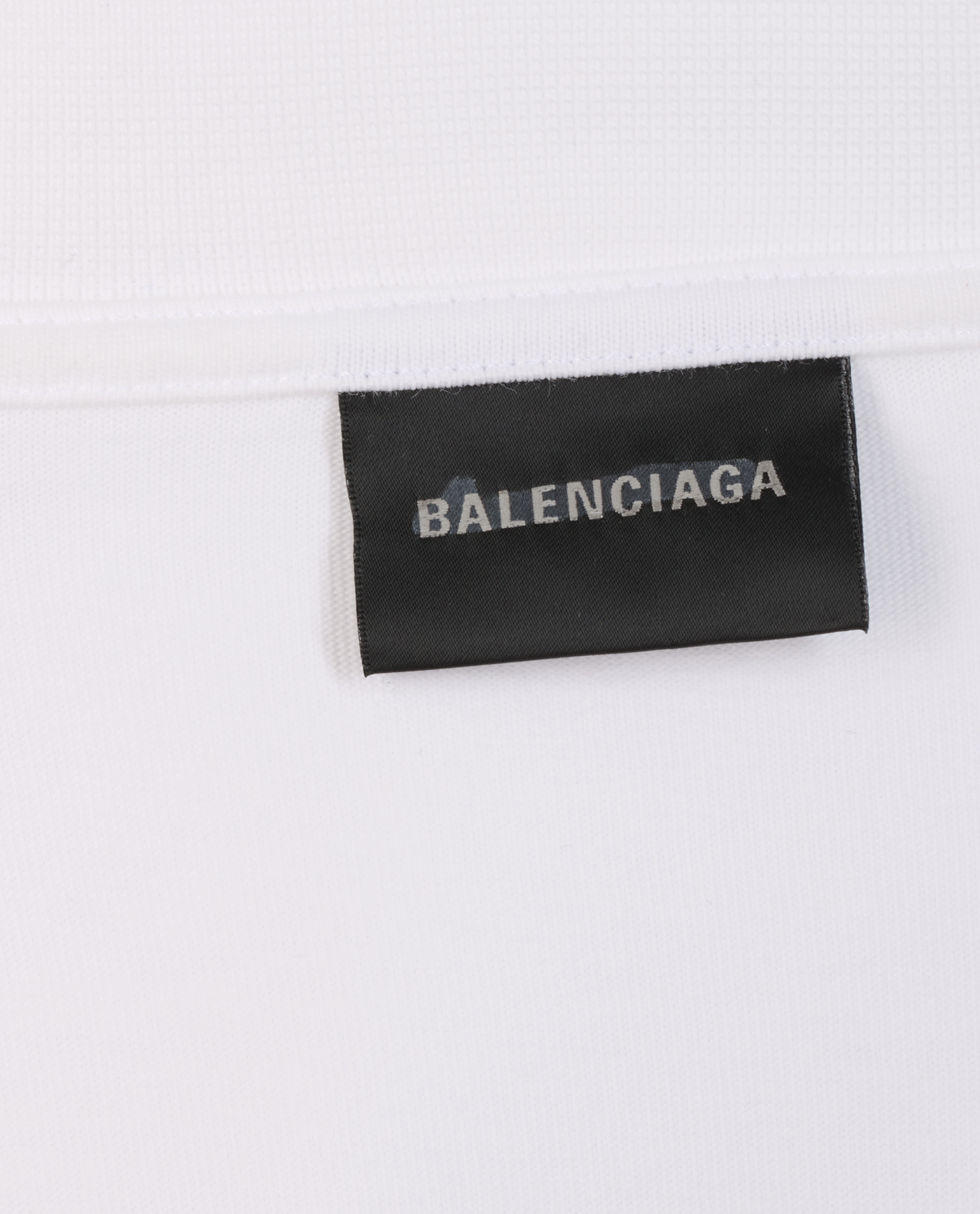 Balenciaga Logo T-Shirt, &pound;150, Clothing, Black/White, Cotton, Other view