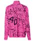 Balenciaga Tie-Neck Blouse, £180, Clothing, Black/Pink, Polyester (Polymer), Back view