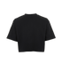 Balmain Cropped Logo T-Shirt, &pound;80, Clothing, Black, Cotton, Back view