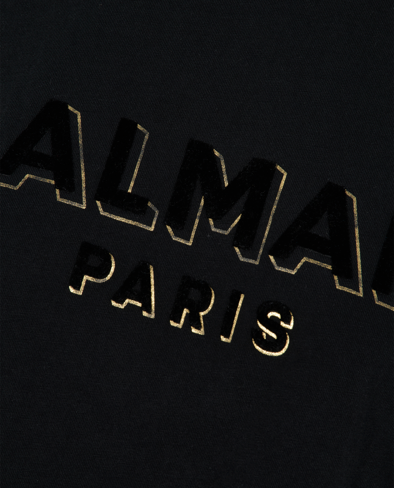 Balmain Cropped Logo T-Shirt, &pound;80, Clothing, Black, Cotton, Other view