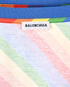 Balenciaga Rainbow Stripe T-Shirt, &pound;80, Clothing, Blue/Green/Orange/Red/Yellow, Cotton, Other view