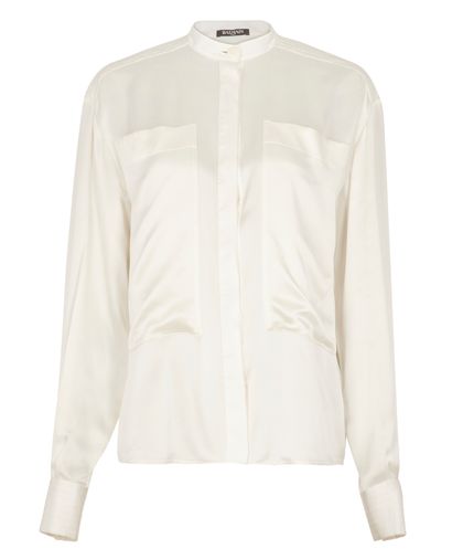Balmain Belted Blouse, front view