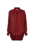 Balenciaga Logo Plaid Shirt, front view