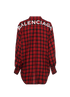 Balenciaga Logo Plaid Shirt, back view