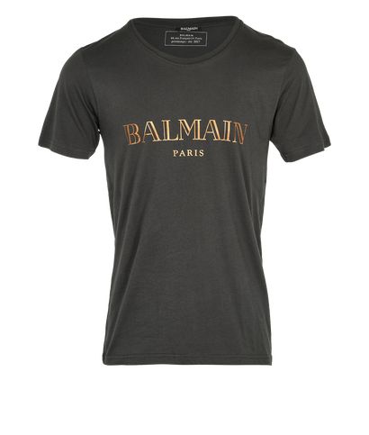 Balmain Logo Printed T-Shirt, front view