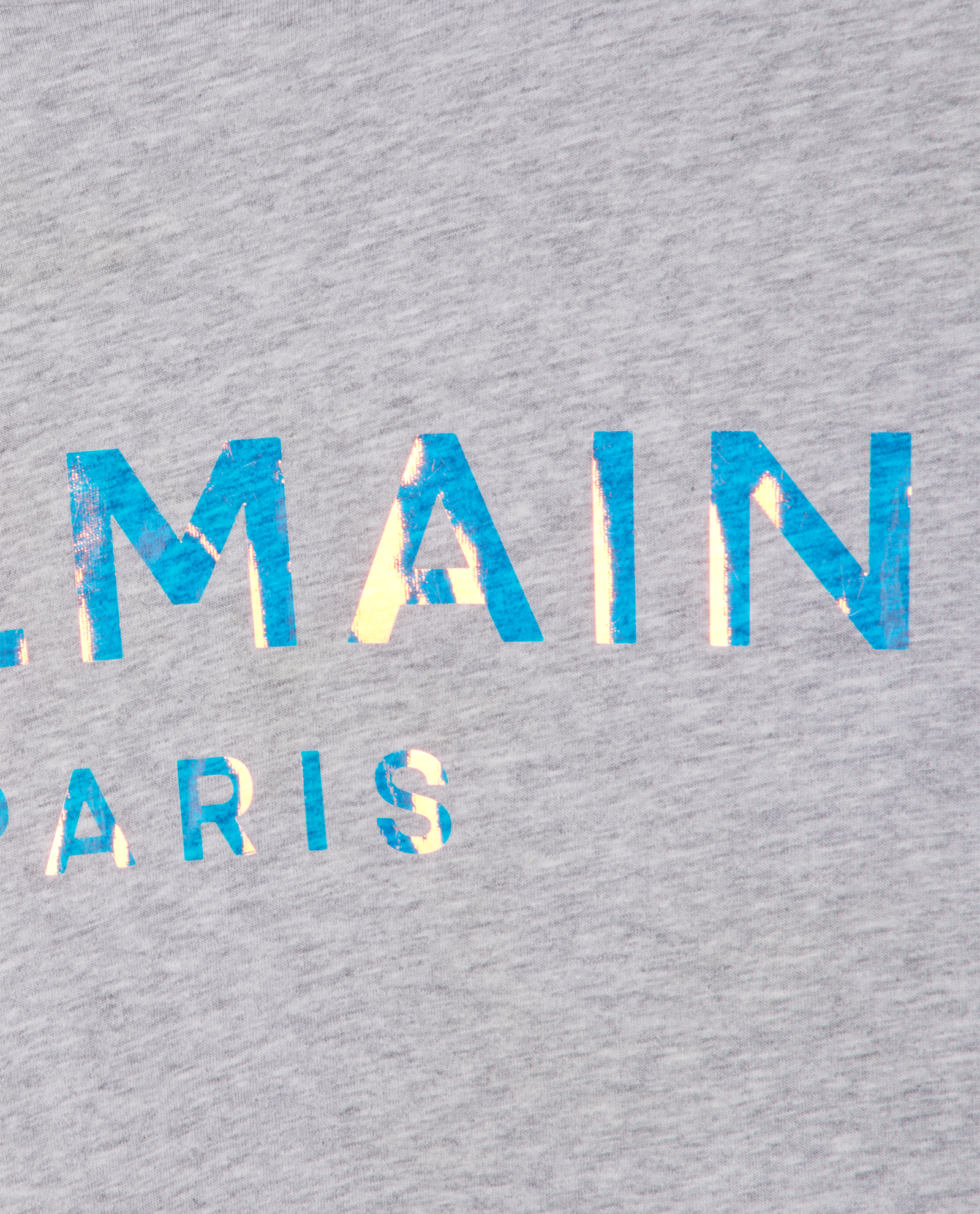 Balmain Logo T-Shirt, &pound;120, Clothing, Grey, Cotton, Other view