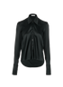 Balenciaga Long Sleeve Shirt, &pound;160, Clothing, Black, Acetate, Front view