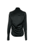 Balenciaga Long Sleeve Shirt, &pound;160, Clothing, Black, Acetate, Back view