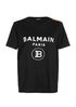 Balmain Logo Buttons Short Sleeves T-Shirt, front view