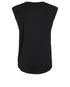 Balmain Logo Buttons Sleeveless T-Shirt, back view