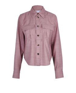 Bottega Veneta Shirt, Wool, Pink, Sz 10, 3*