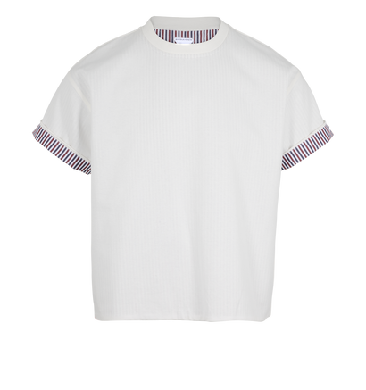 Bottega Veneta Double Layer T-Shirt, &pound;80, Clothing, White, Cotton, Front view