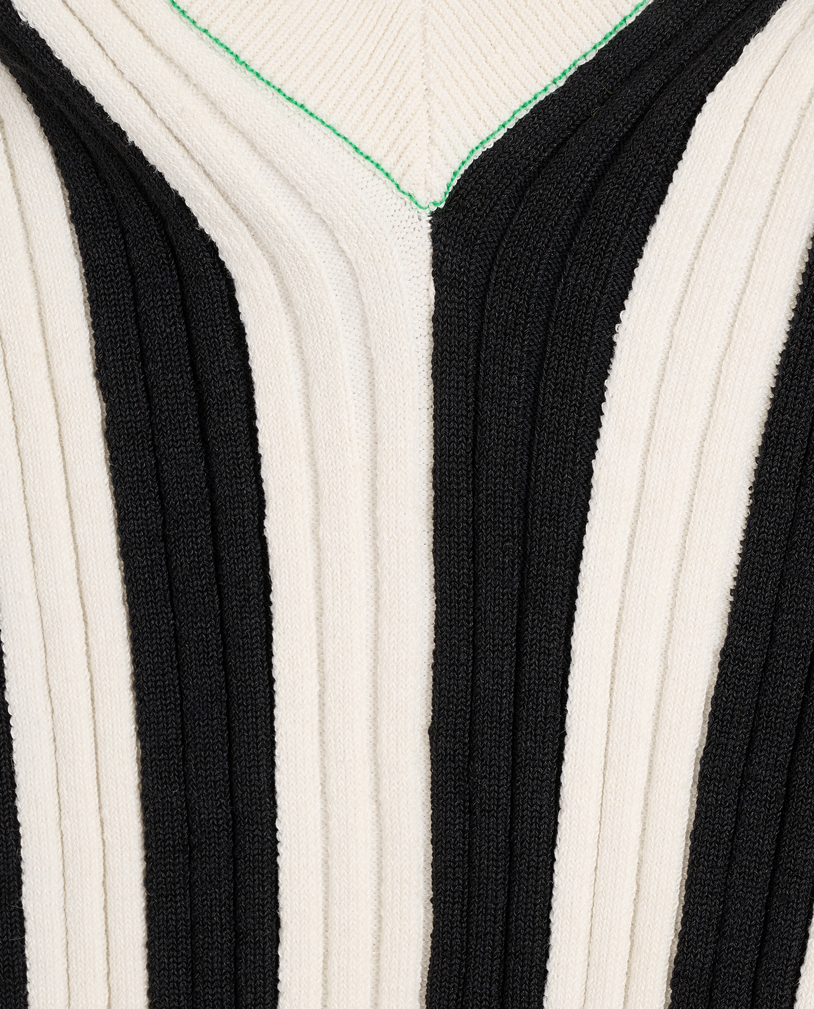 Bottega Veneta Two Tone Sweater, &pound;220, Clothing, Green, Linen/Polyester (Polymer), Other view