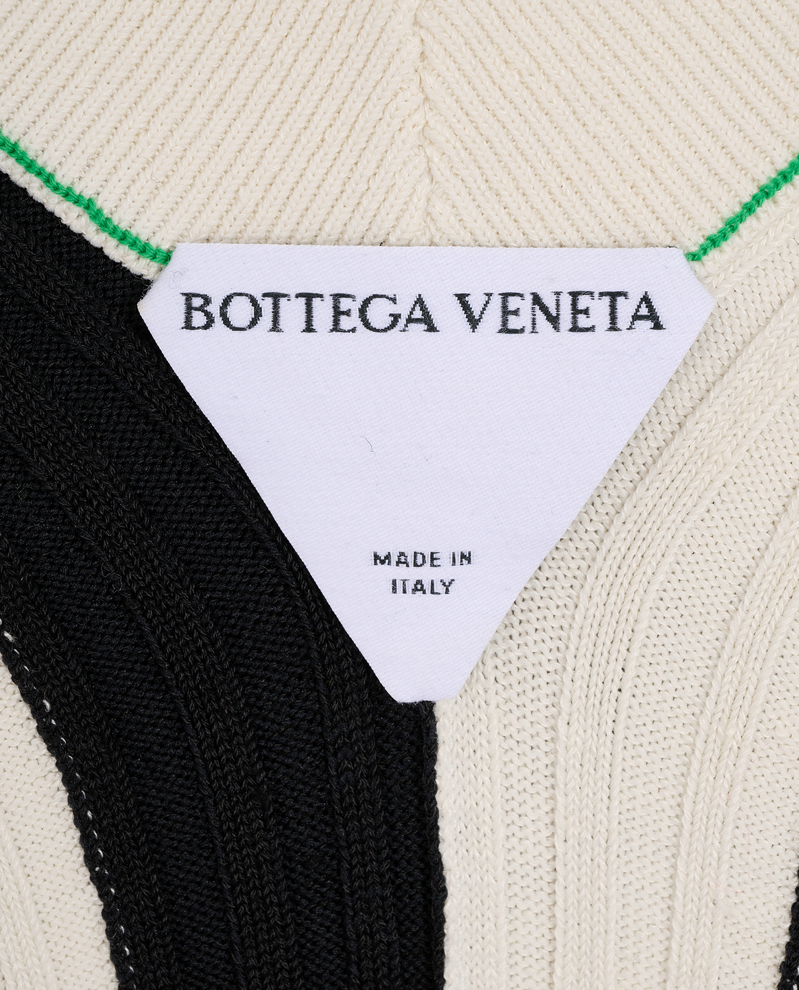 Bottega Veneta Two Tone Sweater, &pound;220, Clothing, Green, Linen/Polyester (Polymer), Other view