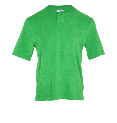 Bottega Veneta Terry Cloth Polo Top, front view