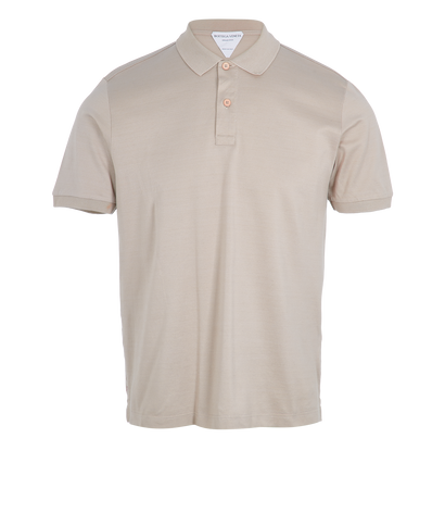 Bottega Veneta 2020 Logo Embroidered Polo Top, front view