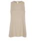 Brunello Cucinelli Long Vest Top, &pound;30, Clothing, Taupe, Silk, Front view