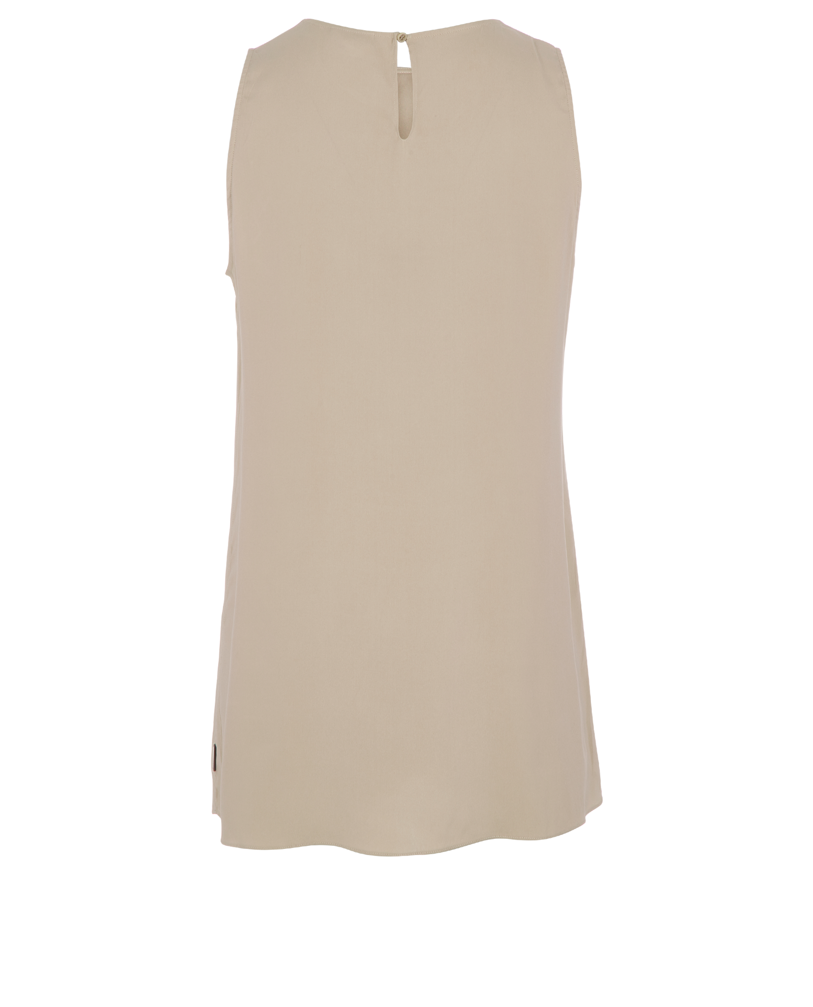 Brunello Cucinelli Long Vest Top, &pound;30, Clothing, Taupe, Silk, Back view