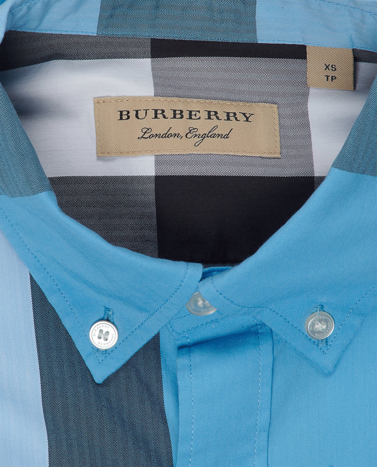 Burberry Nova Check Shirt, &pound;180, Clothing, Blue, Cotton, Other view