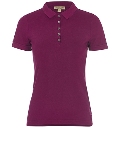 Burberry Short Sleeve Polo Top, front view