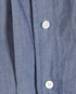 Burberry Collarless Shirt, &pound;80, Clothing, Blue, Cotton, Other view