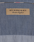 Burberry Collarless Shirt, &pound;80, Clothing, Blue, Cotton, Other view