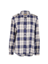 Burberry Checked Shirt, &pound;90, Clothing, Blue/White, Cotton, Front view