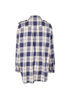 Burberry Checked Shirt, &pound;90, Clothing, Blue/White, Cotton, Back view